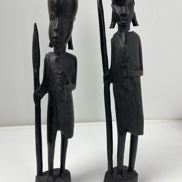 Vintage African warrior sculpture - Picture 3 of 5
